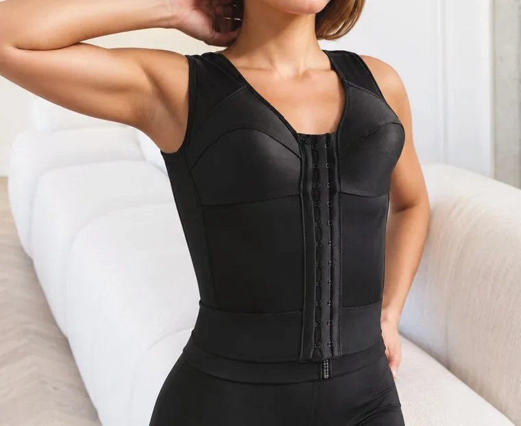 Confort Bra negro de torso largo